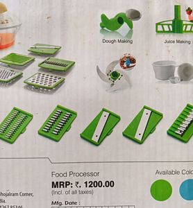 All in one, Chopper, kneader, hand juicer