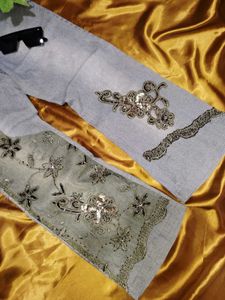 Embroidered Denim Jeans