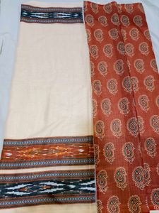 Beige Saree