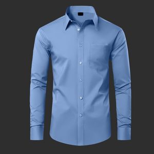 Men's Blue Long Sleeve Shirt