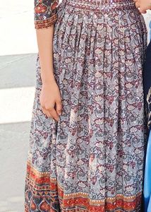 Sanganeri Print  Gown