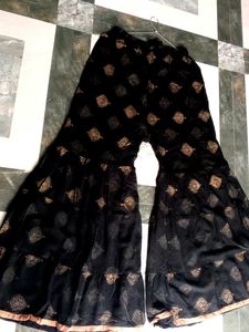 Black Printed Palazzo Pants
