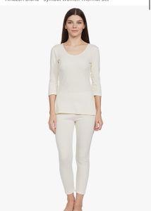 Womens Thermals Set With Mild Fleece Lining