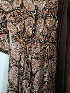 Unused Brown Anarkali Kurta Set