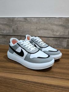 Nike Inspired Gray &amp; White Sneakers