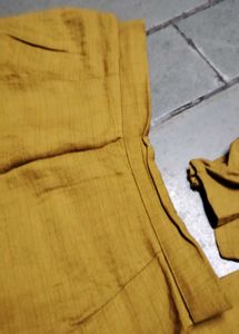 Elegant Mustard Yellow Kurti Pant Set