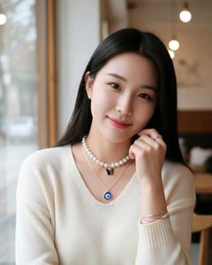 Layered Pearl & Charm Necklace