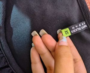 Black Square Neck Top