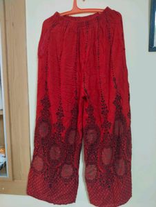 Red &amp; Black Palazzo Pants