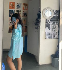 Blue Summer Slip Shirt