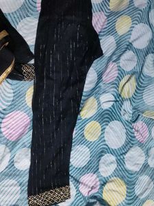 Embroidered Black Kurta