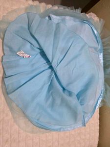 Blue Off Shoulder Party Dress