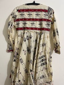 Boho Print Asymmetrical Dress