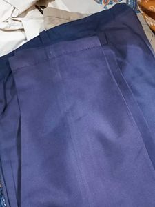 Blue Dress Pants Combo Of 3