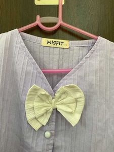 lavender bow top💜