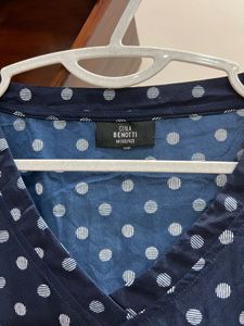 Navy Polka Dot Tunic