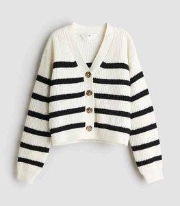 Striped Knit Cardigan