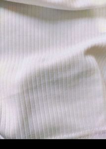 New White Ribbed Tank Top