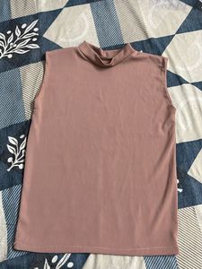 Sleeveless Mock Neck Top