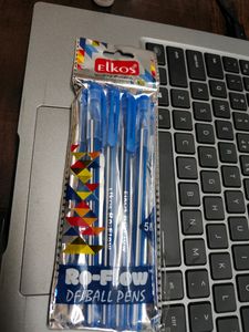 Elkos Shine Ball Pen 5pcs (Blue)