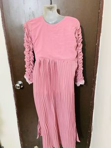 Pink Embroidered Anarkali Dress