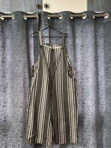 Striped Overalls Jumpsuit