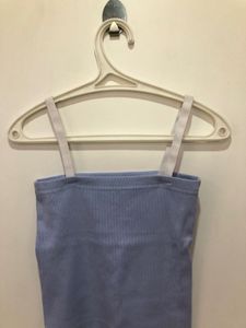 Blue Ribbed Tank Top 🧿