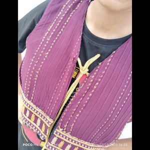 Embroidered Crop Vest