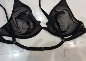 Black net bra...size around 34 to 36ab