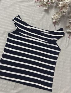 Striped Off-Shoulder Top