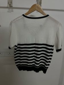 Striped Buttoned Down Korean Top