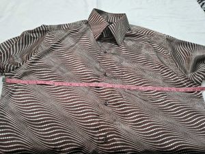 Brown Patterned Shirt