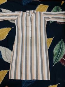 Striped Button-Down Tunic