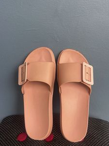 Peach Casual Slides