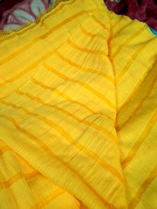 Yellow Color Silk Dupatta