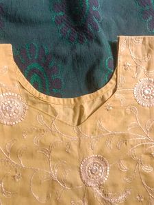 Light Green Embroidery Kurta