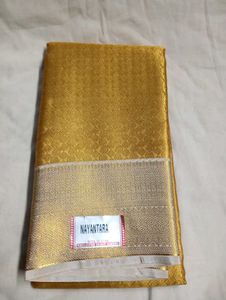 Gold Nayantara Silk Saree