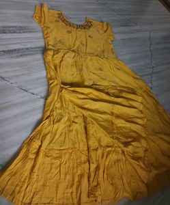 Yellow Tiered Dress