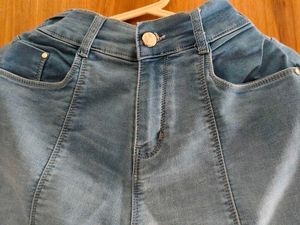 Denim Jogger Pants
