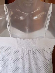 Polka Dot White Dress