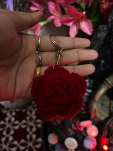 Red Rose Keychain