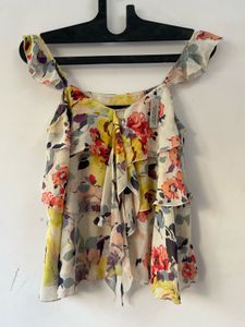 Women’s Frills Top sleeveless multicolor