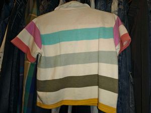 Striped Polo Shirt Size Small - medium