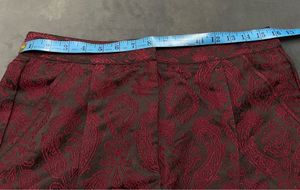 Patterned Maroon Pants