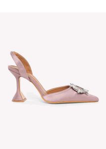 RSVP Blush Satin Slingback Heels