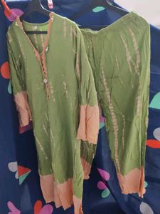 Green Kurta Set