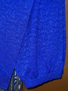 Royal Blue Embroidered Kurta Set &amp; Dupatta