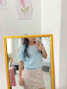 SALE:- Floral Print Mini Skirt