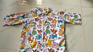 Pokemon Print Button-Down Shirt