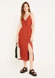SHEIN BRANDED Casual Button-Down Midi Dress